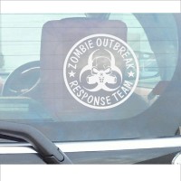 1 x Zombie Outbreak Response Team-Gas Mask Design-Window Sticker for Car,Van,Truck,Vehicle Sign